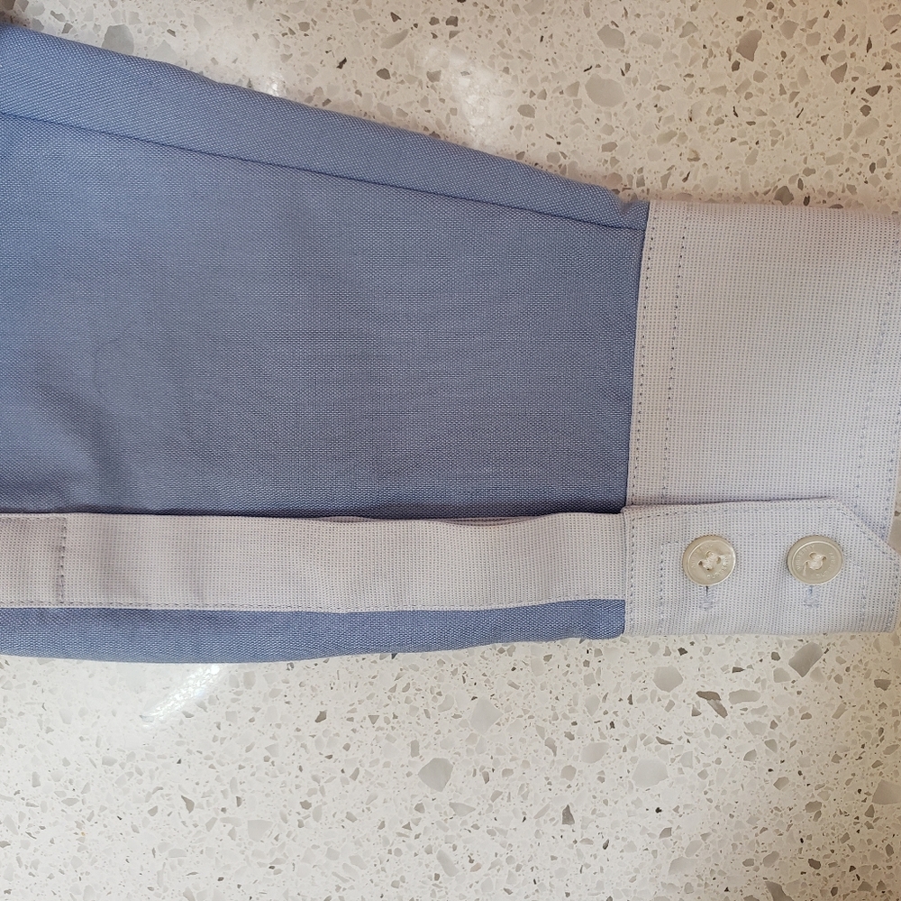 Burberry Band Collar Tie-Neck Shirt - 100% Cotton - Picture 11 of 11